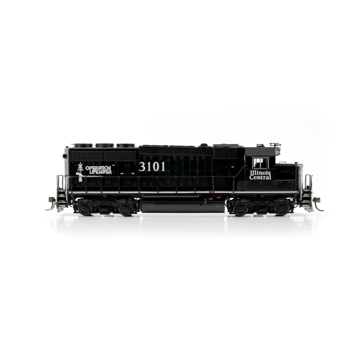 Rapido ~ HO Scale ~ EMD GP40 ~ Illinois Central #3114 ~ DC/DCC Sound ~ 040508