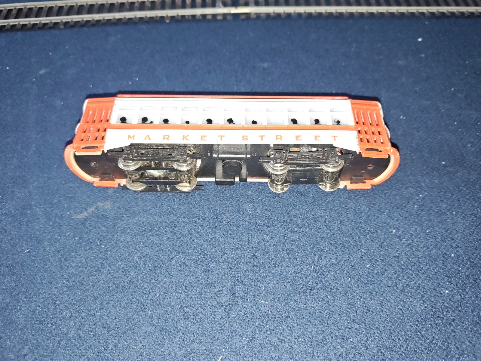 Bachman Ho Scale Brill Trolley “Market Street” Orange & White