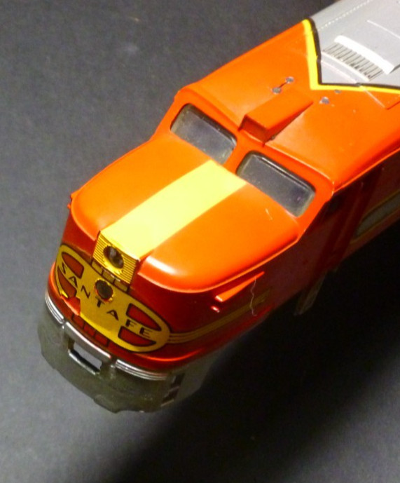 Ho Athearn Diesel locomotive Alco PA shell Santa fe custom weighted and coupler