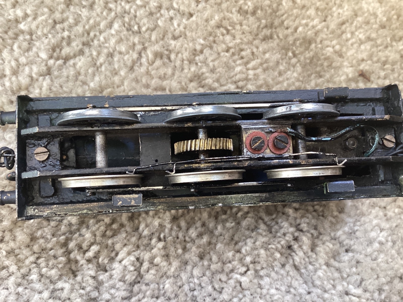 Vintage HO gauge, brass European style 0-6-0 , AS-IS, for rebuild