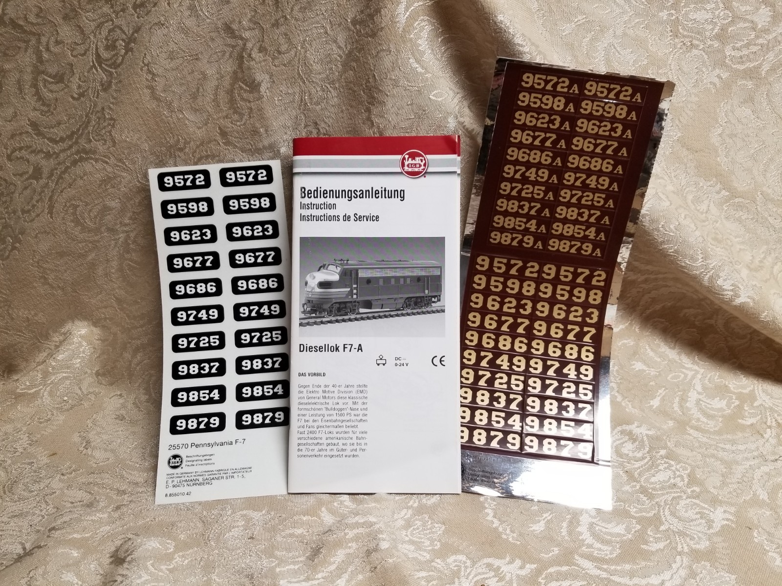 LGB 25570 & 25582 PRR Pennsylvania F7A & F7B Diesel Engines – Lights/Sound NEW