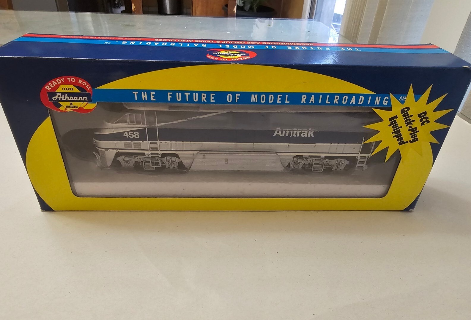 ATHEARN HO SCALE F59 #2627 AMTRAK #458 IN ORIGINAL BOX GREAT CONDITION CC1