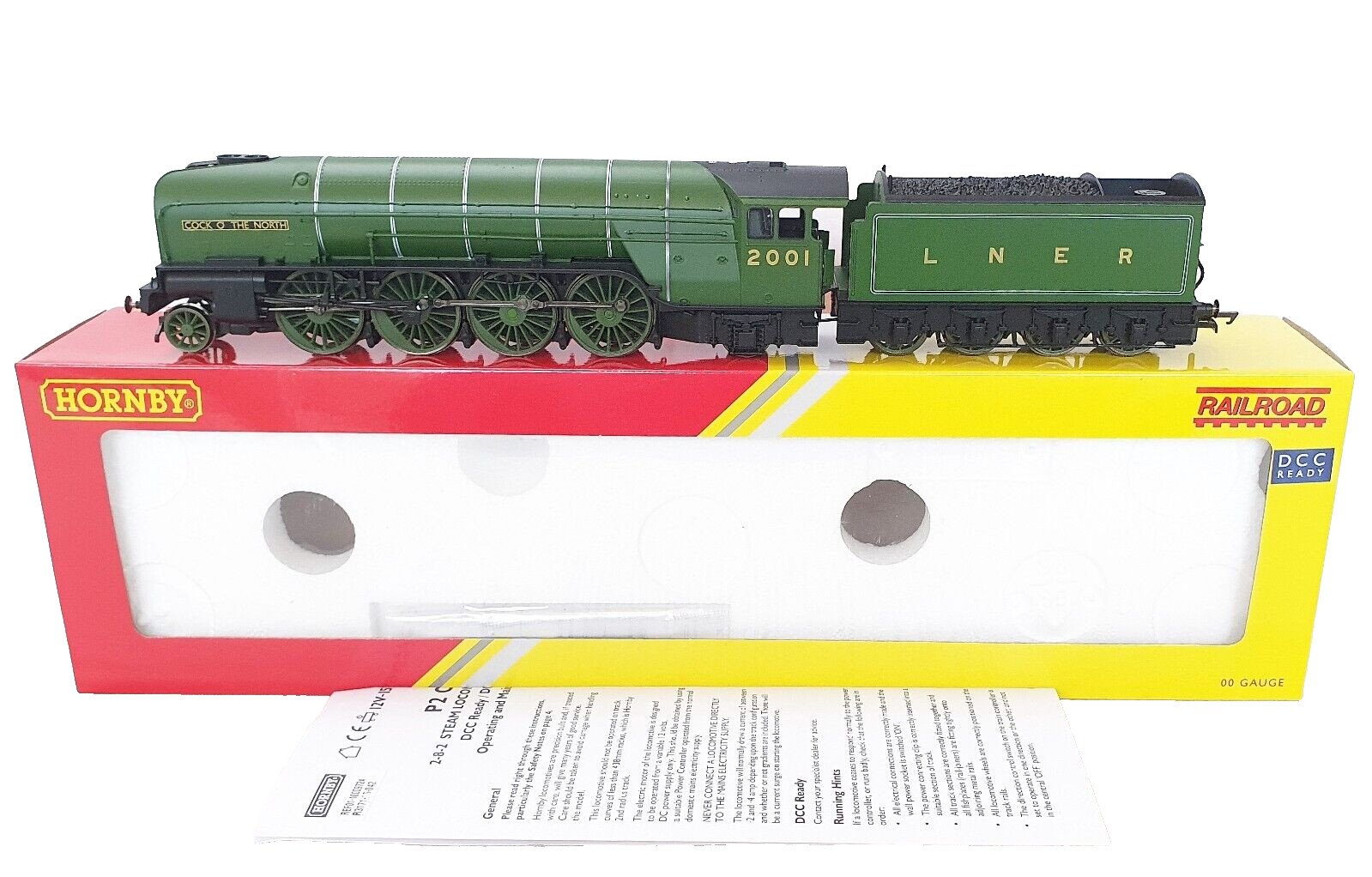 Hornby OO HO British LNER Class P2 “COCK O THE NORTH” 4-8-2 Steam Locomotive MIB