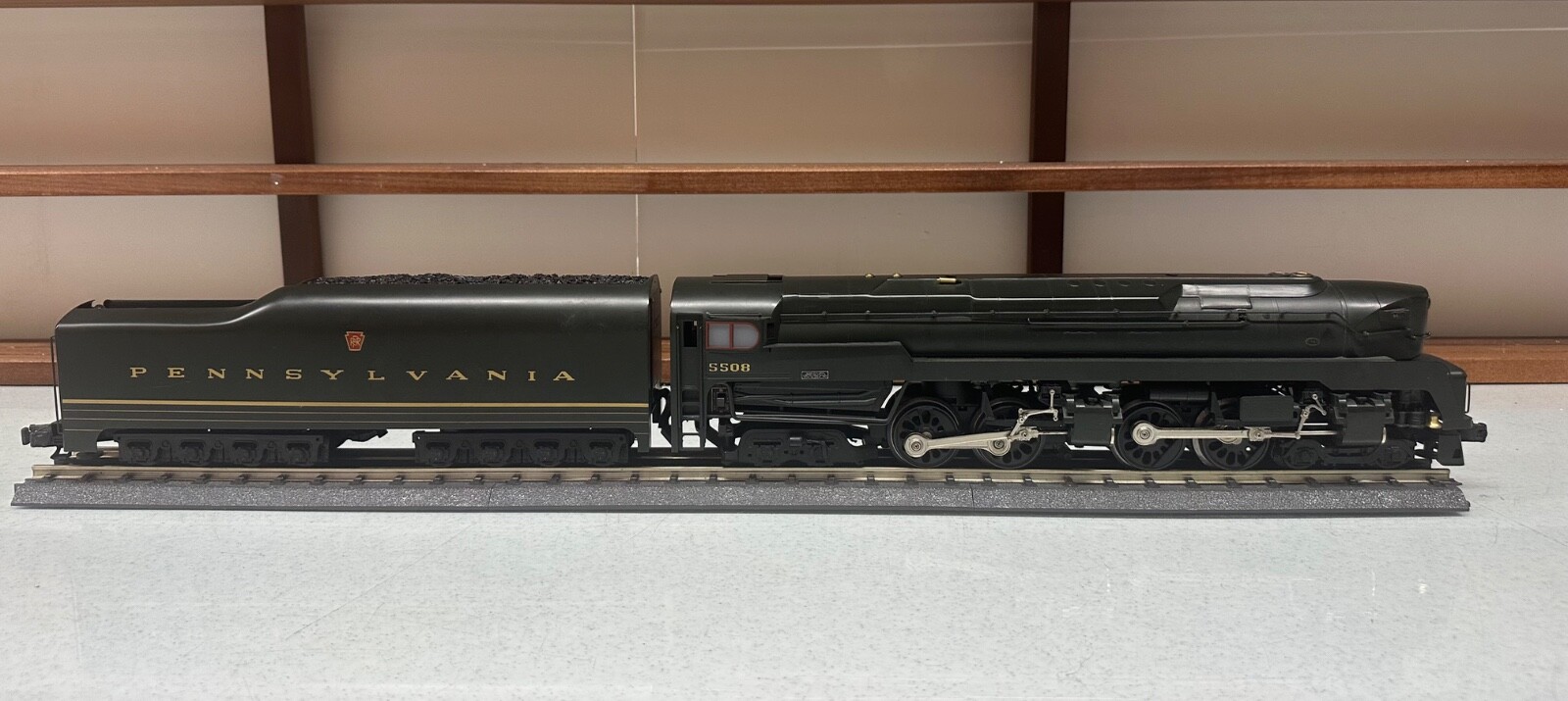 Right-Of-Way O Scale 3 Rail PRR T1 4-4-4-4 Steam Engine & Tender #5508 Used