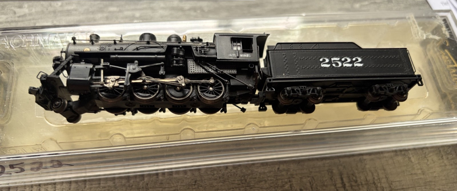 Bachmann Spectrum N Scale 2-8-0 Steam Locomotive & Tender SAL #2522 Untested