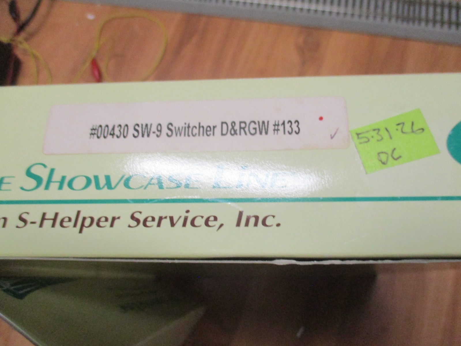 S Helper 00430 Rio Grande SW-9 Diesel (5/31/26 Garber Coll) Scale DC