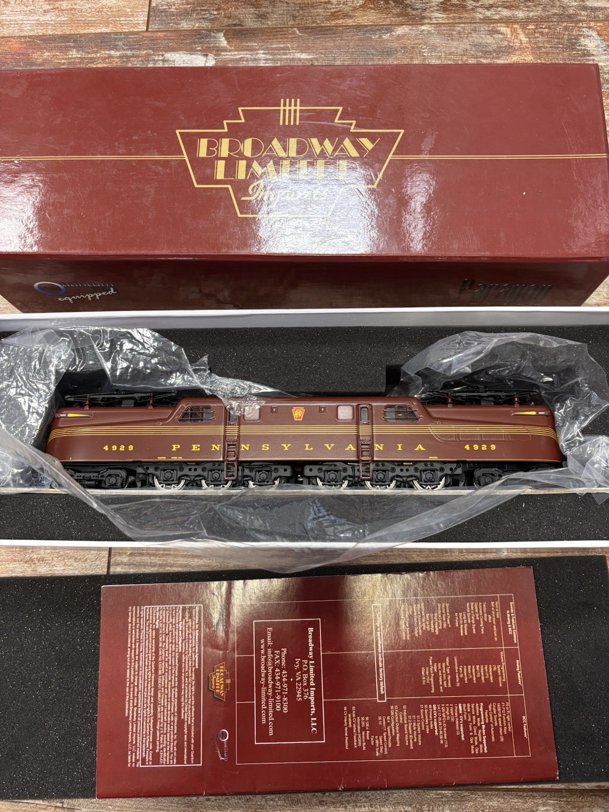 Broadway Limited HO Pennsylvania GG1 Electric Locomotive DCC/SOUND PRR 4929 Red