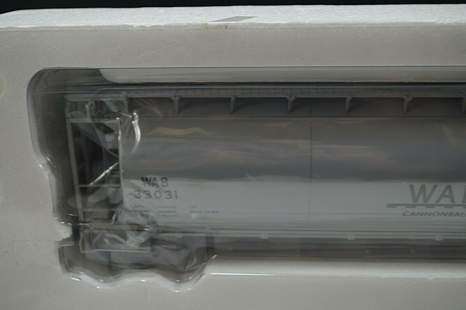 ATLAS ACF 3-BAY CYLINDRICAL HOPPER WABASH #6336-2 0 SCALE NIB TRUE 1/4″ SCALE