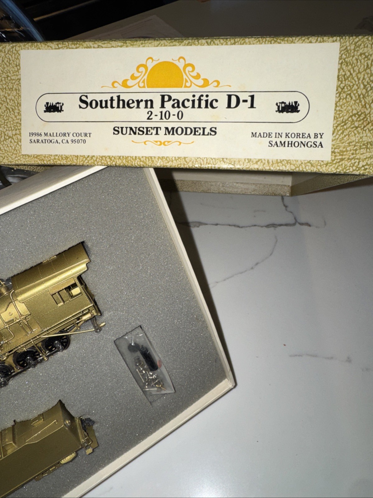 Sunset Models HO Brass Southern Pacific 2-10-0 D-1 Unpainted