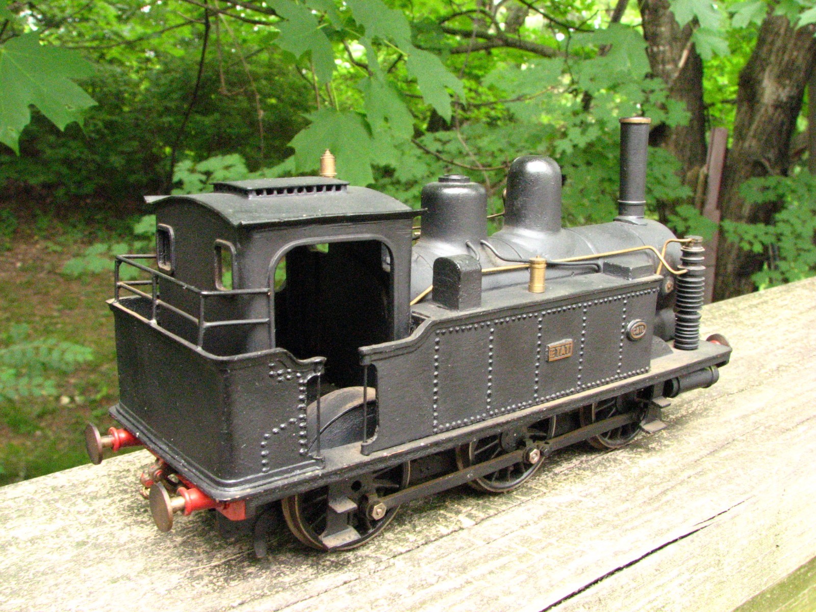 European French ETAT 0-6-0 O Scale 32MM Tank Style Brass Steam Engine Locomotive