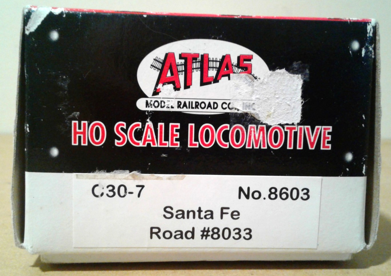 HO SCALE ATLAS GE C30-7 SANTA FE ATSF #8033 8603 DCC