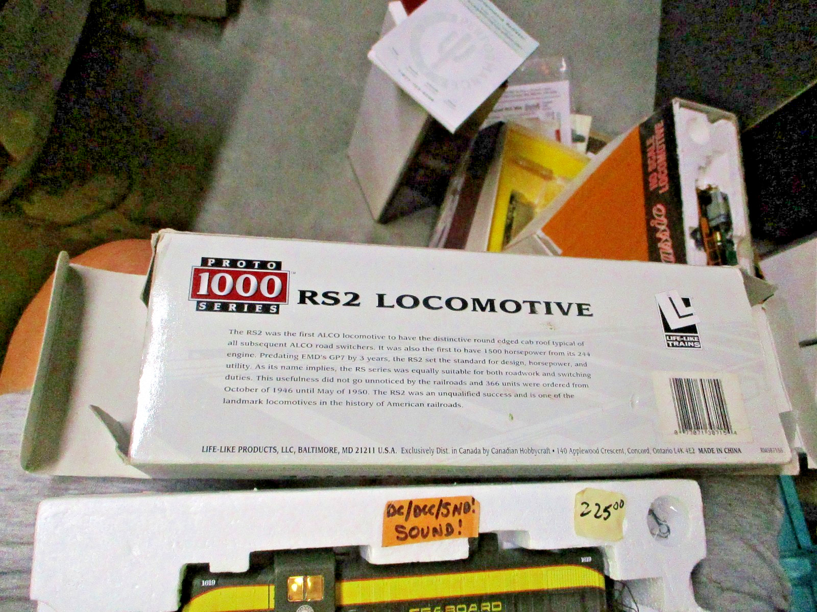 SAL 1619 ALCO RS-2 PROTO 1000, NEW GEARS,N-S WHEELS,DC/DCC/TSUNAMI SOUND,K-D #5