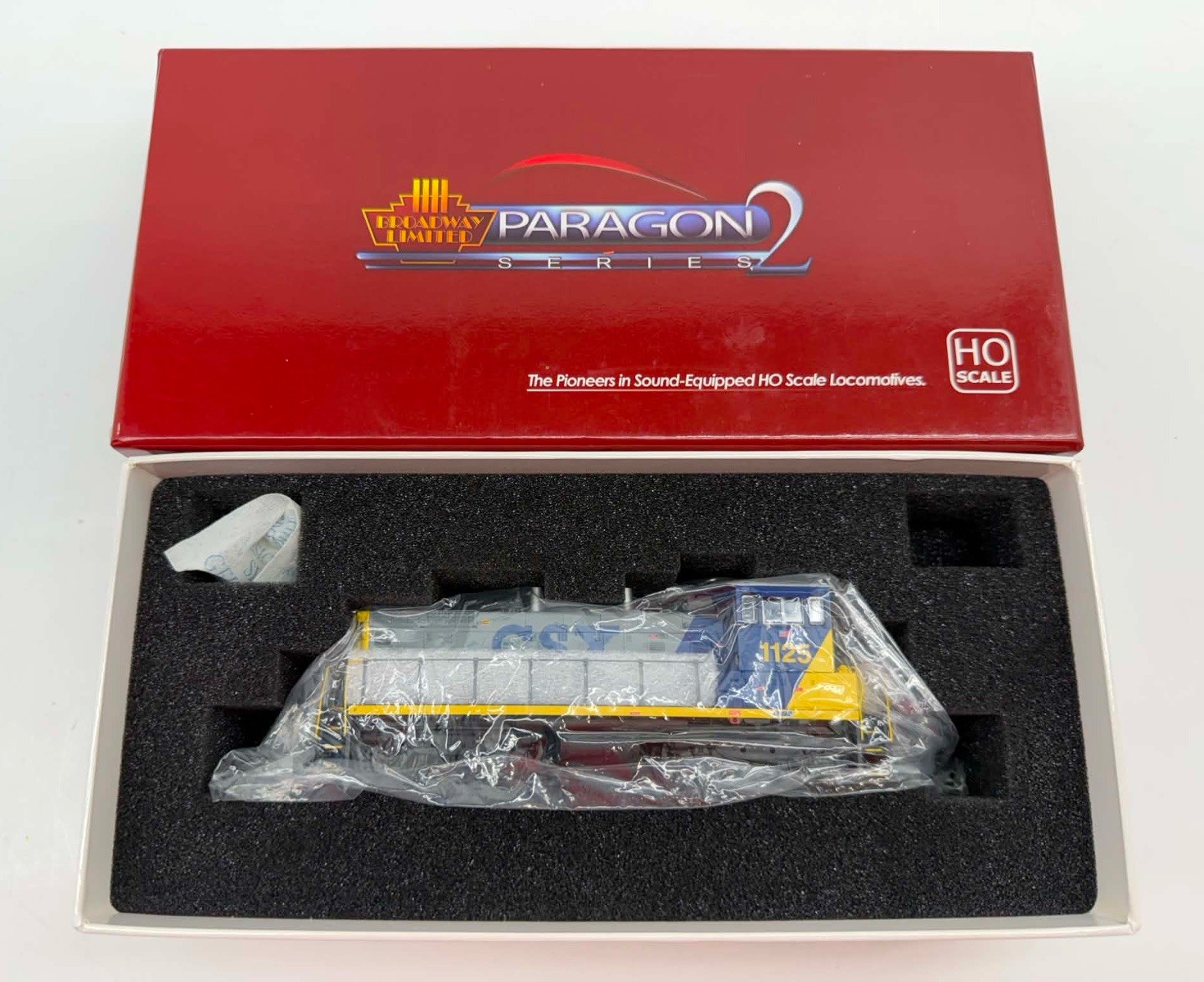 Broadway Limited EMD SW1500 CSX #1125 Paragon2 Sound DCC DC HO OB #3337 BLI Loco