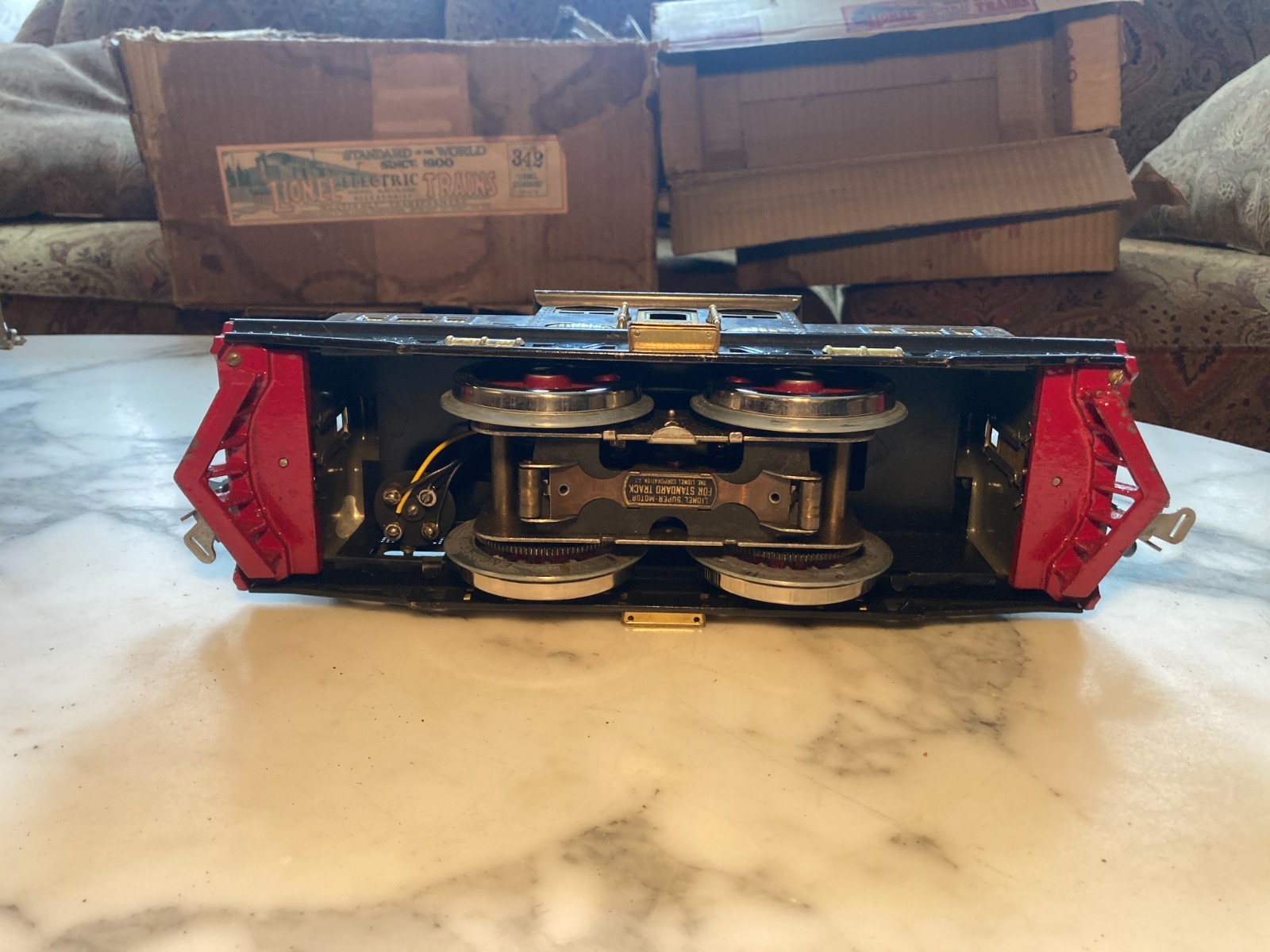 1920s Prewar Lionel 342 Train set with 318 engine 309, 310 & 312 Cars in Boxes