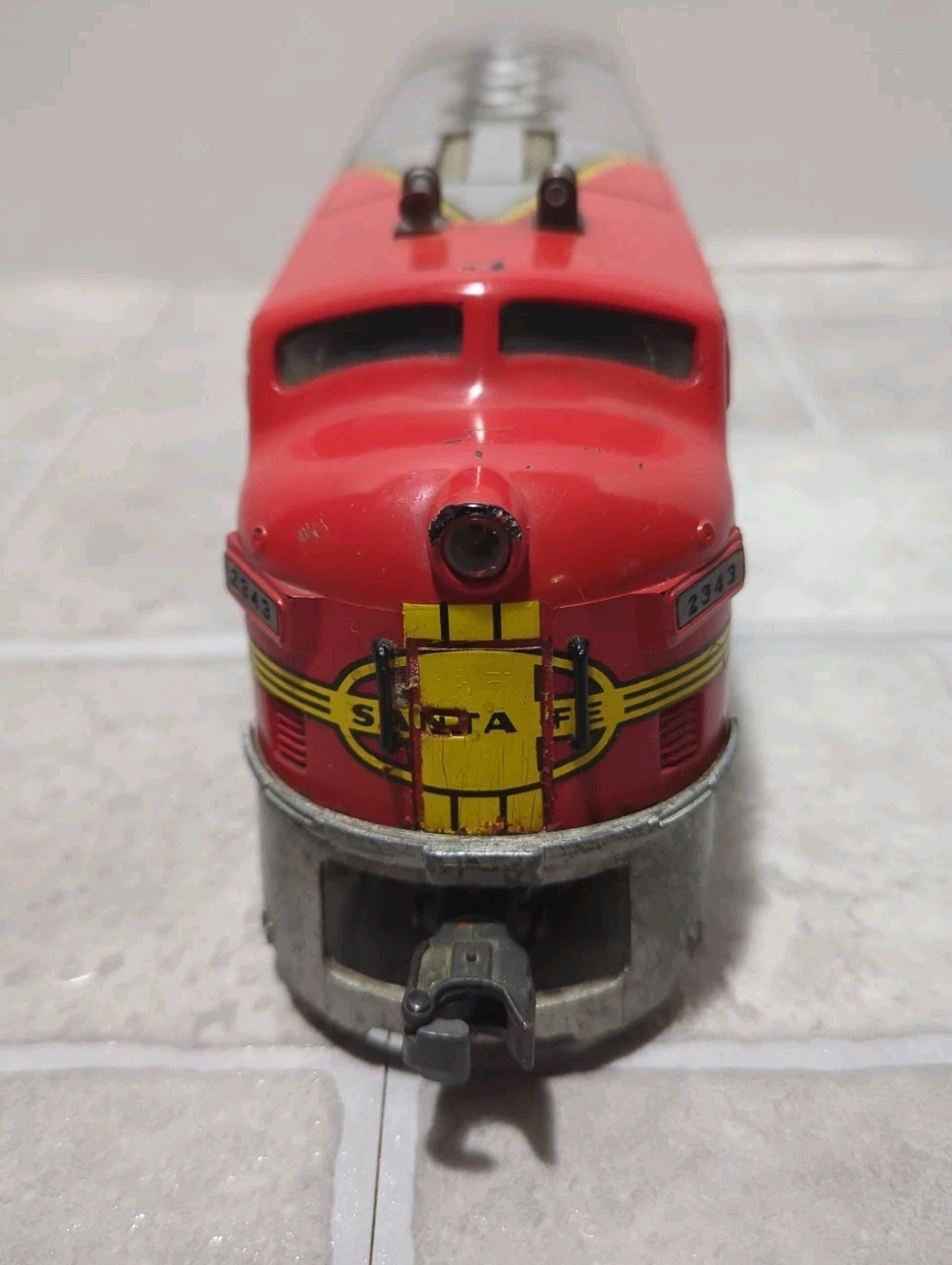 1949 Lionel Santa Fe 2333-20 Diesel F3 Locomotive Unit O Gauge Untested