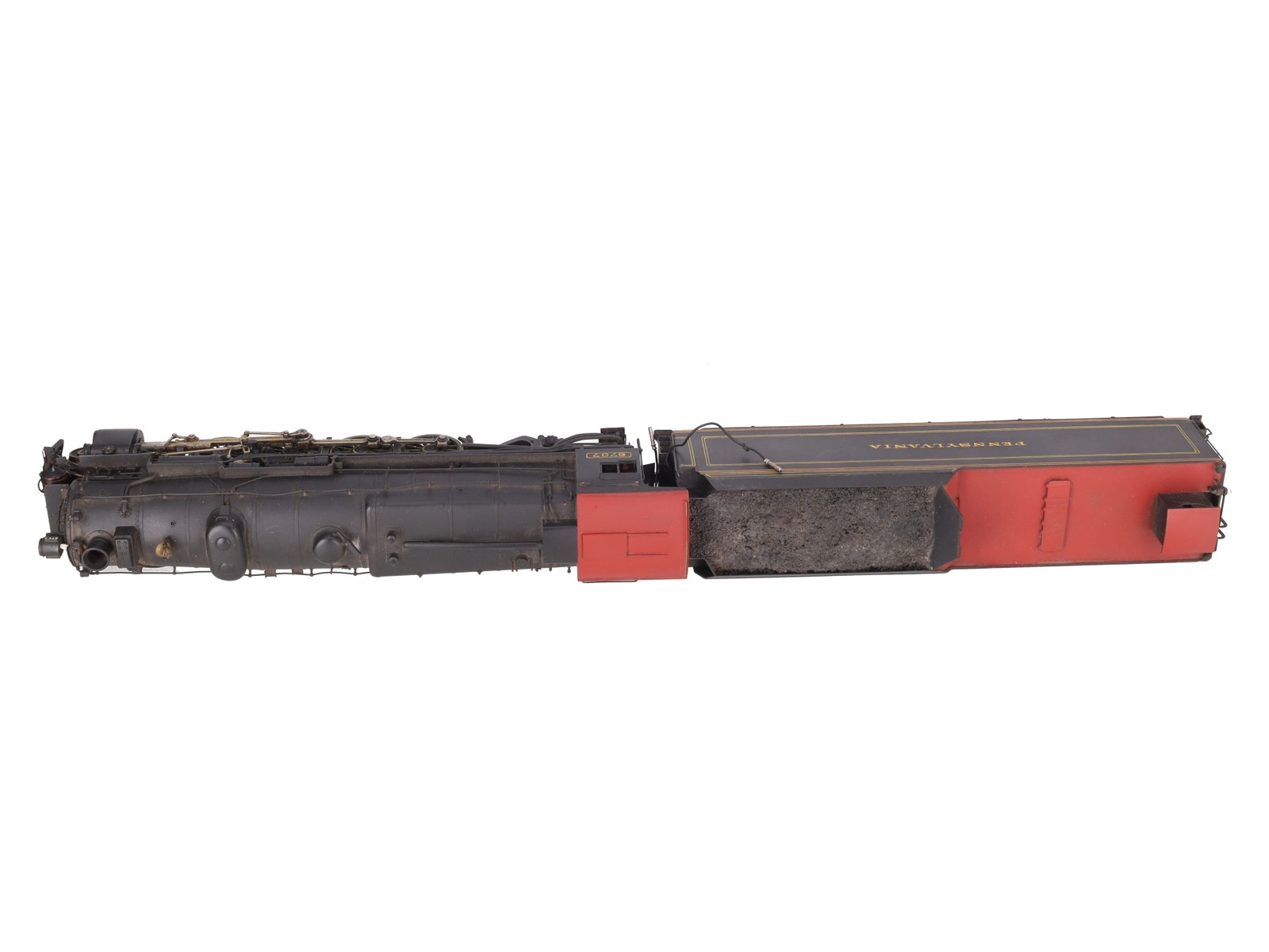 Max Gray O Scale 2-Rail Brass Pennsy M-1-a Steam Locomotive & Tender -Painted EX