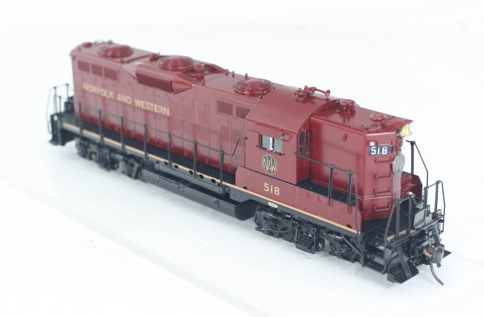 HO Brass Overland Models 5620.1 Norfolk & Western GP9 Diesel #518 Excellent