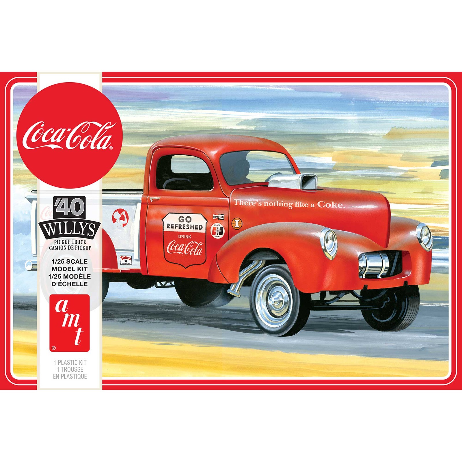 AMT 1/25 1940 Willys Pickup Gasser Coca Cola AMT1145M Plastics Car/Truck