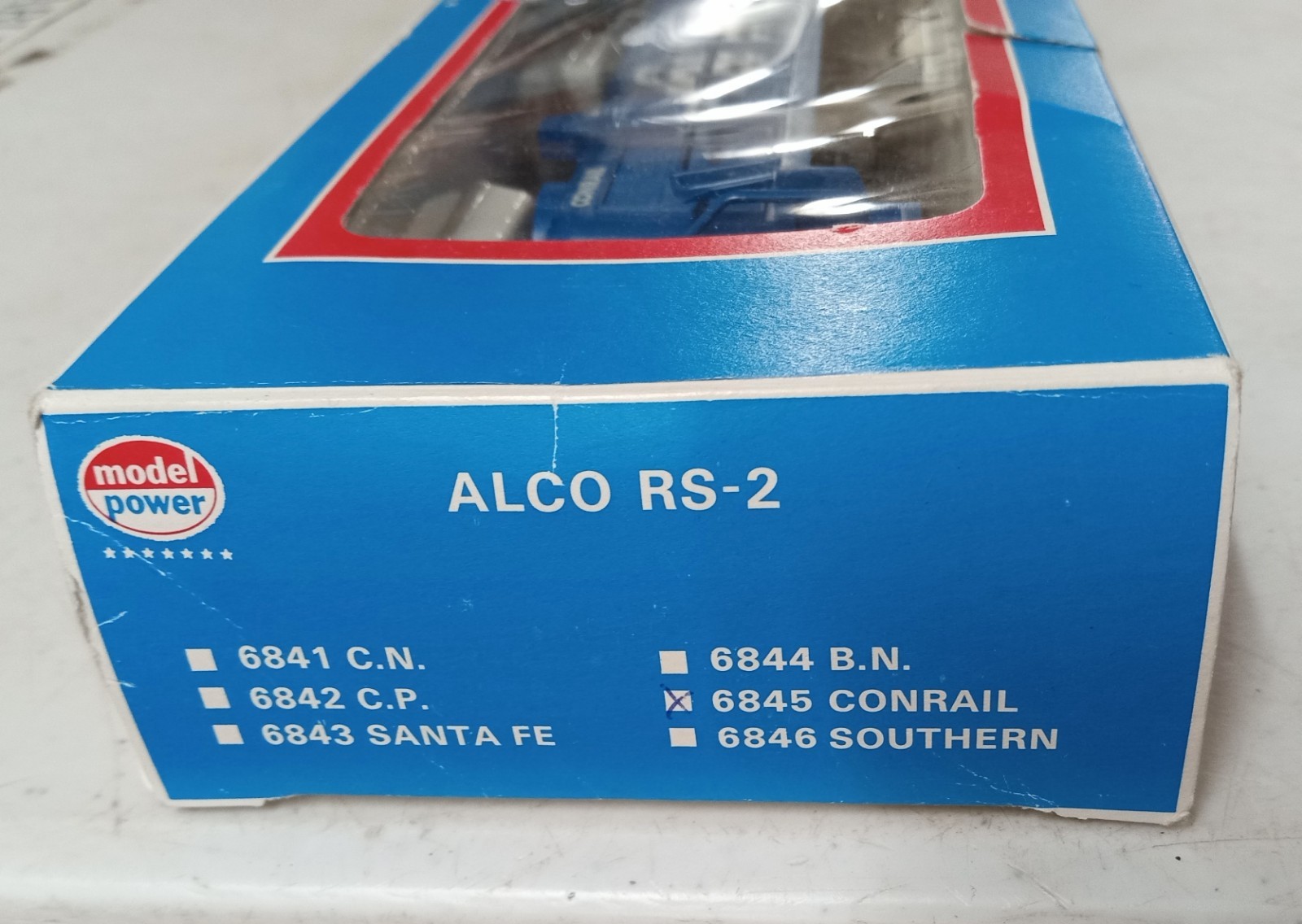 Life Like HO Conrail RS-2 Switcher Loco w Box Untested Looks Unused Vtg 80s 6845