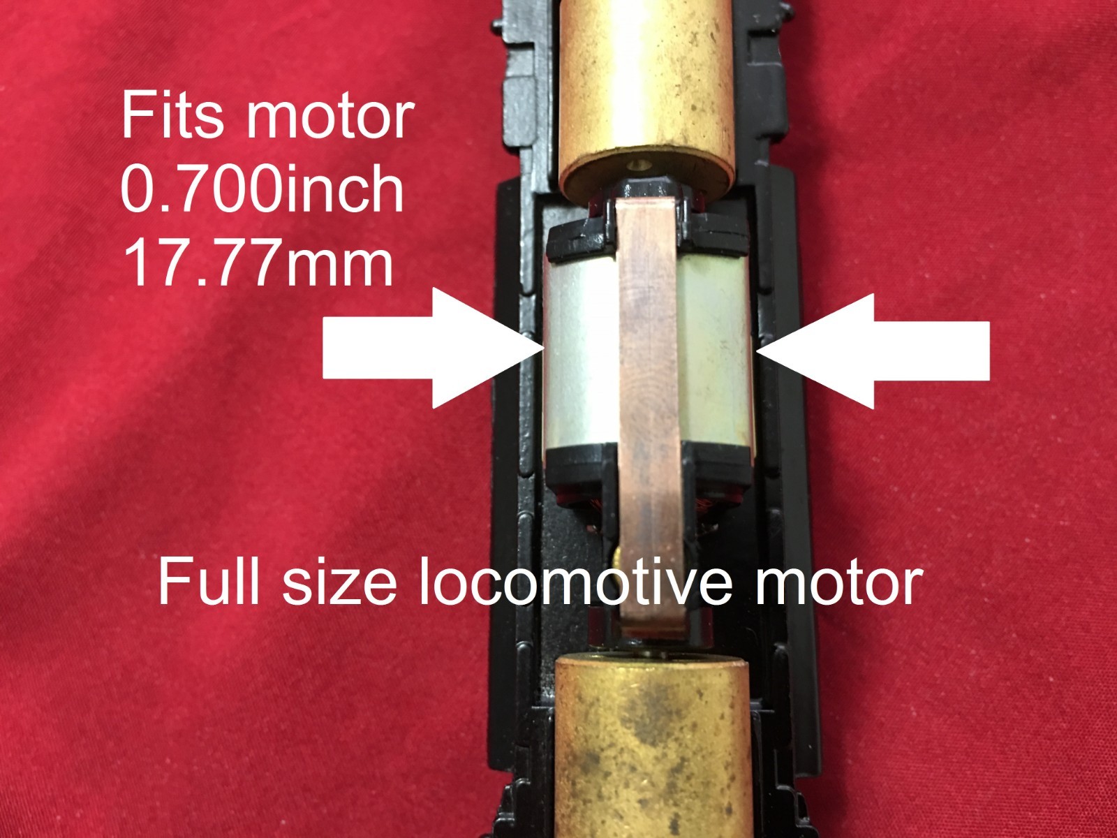 Motor Saddle for mounting a DCC decoder in an Athearn “Blue Box” locomotive