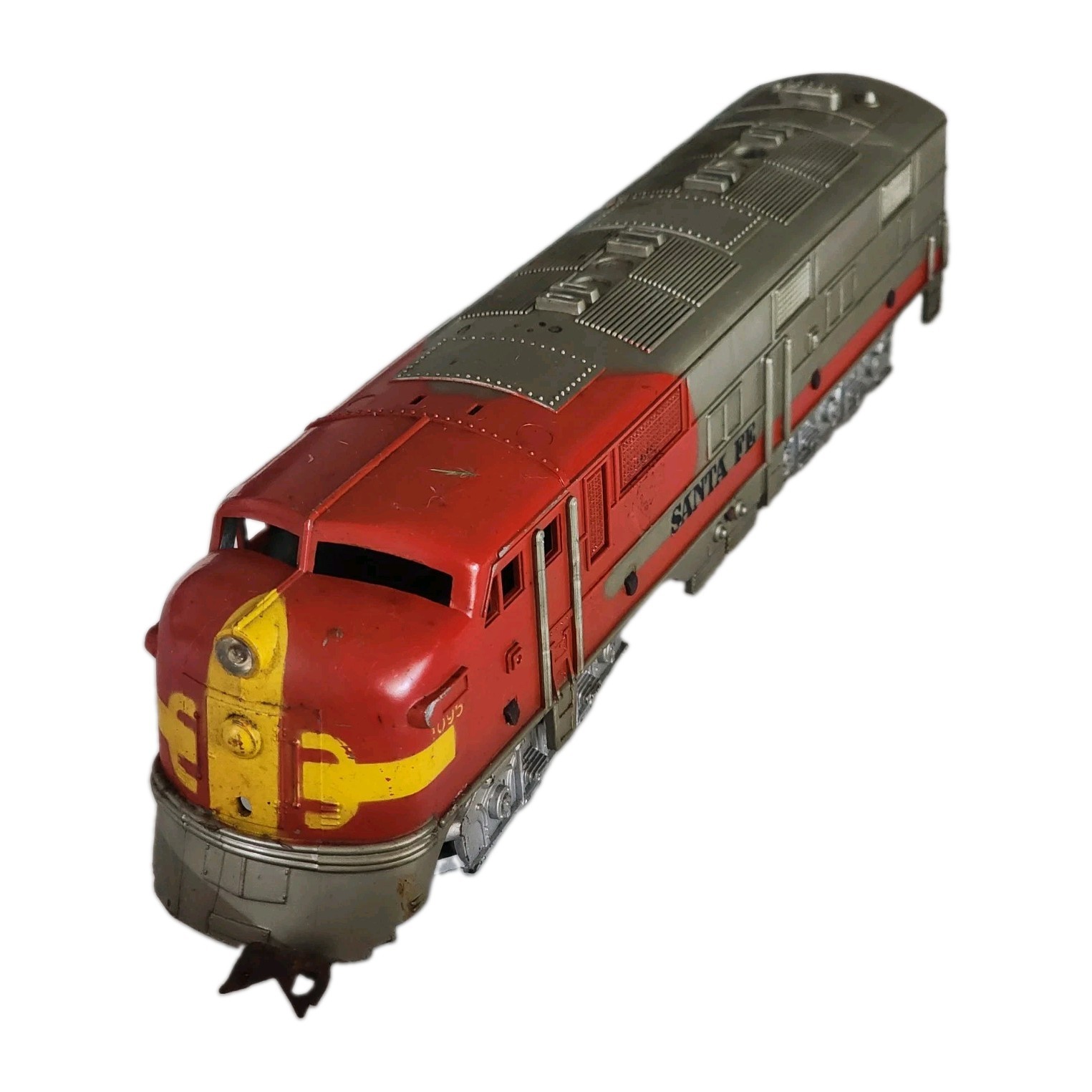 LOT OF 2 MARX 1095 SANTA FE O GAUGE DIESEL LOCOMOTIVES UNTESTED PARTS