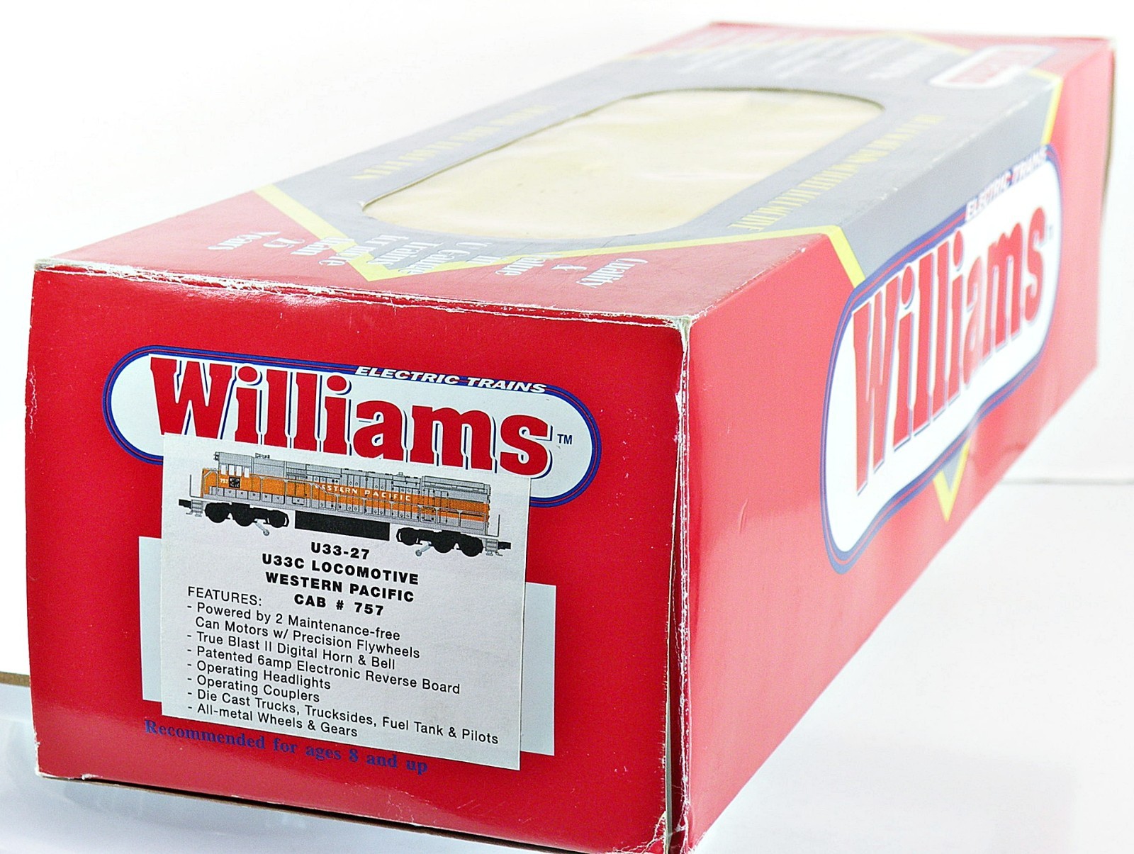 Williams U33-27 Western Pacific WP U33C Diesel w/True Blast II Horn