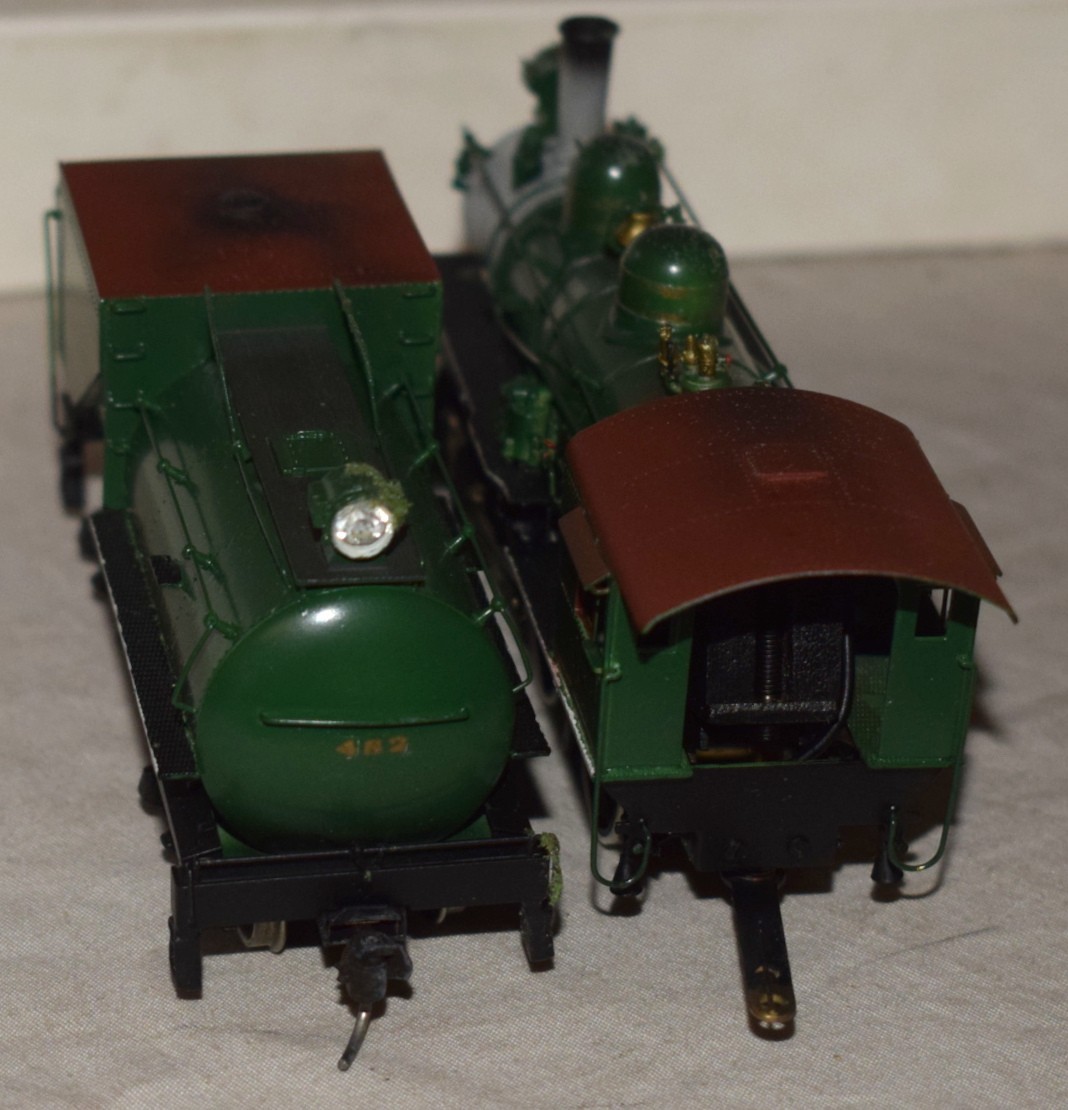 Fujiyama Brass 2-6-0 Locomotive and Tender Southern SR #482 Green – HO Gauge
