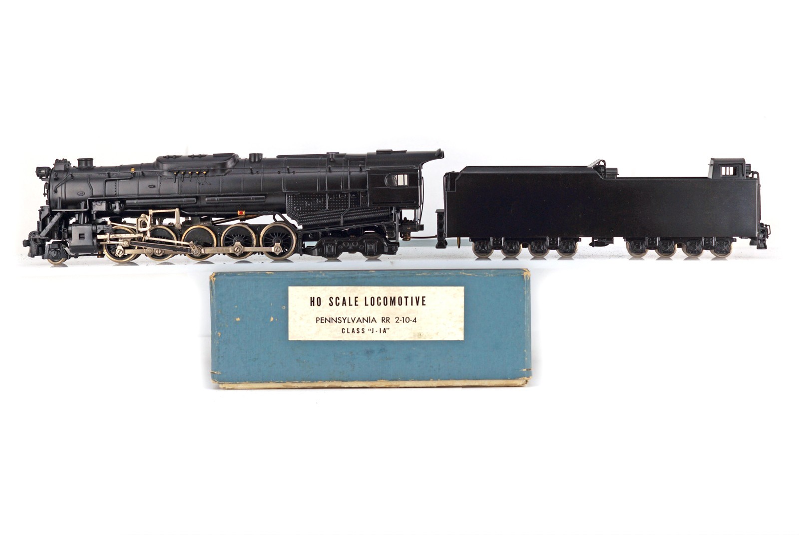 Unbranded HO H0 Vintage BRASS PRR 2-10-4 Class J-1A , C/P , MADE IN JAPAN
