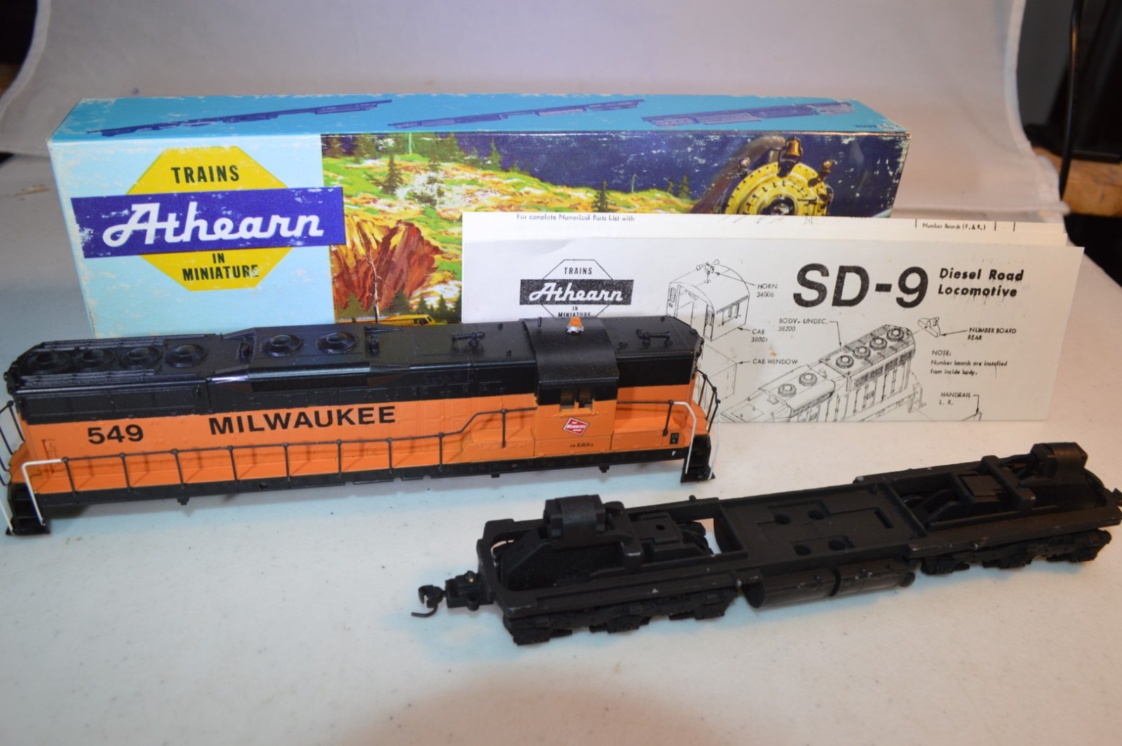 Athearn SD-9 Milwaukee Road dummy engine