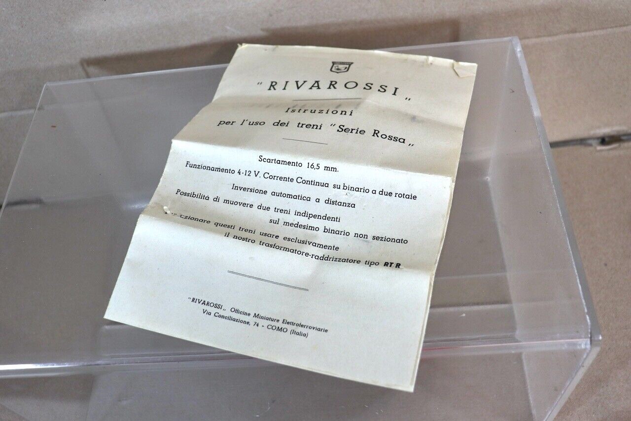 RIVAROSSI Le 424/R FS CLASS E424 001 ELECTRIC LOCOMOTIVE BOXED 1952 on