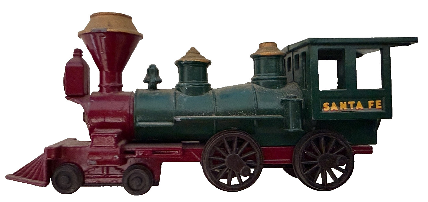 Lesney Painted Tin Santa Fe Steam Engine Train