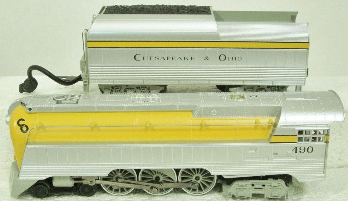 MTH RAILKING CHESAPEAKE & OHIO HUDSON 4-6-4 STEAM ENGINE PS2! 30-1412-1 C&O