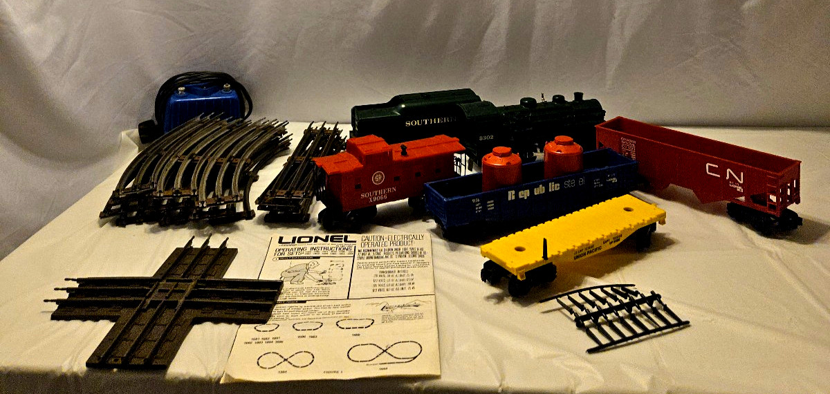 Lionel O27 1973 The Southern Express Train Set 6-1384 not tested no box-complete