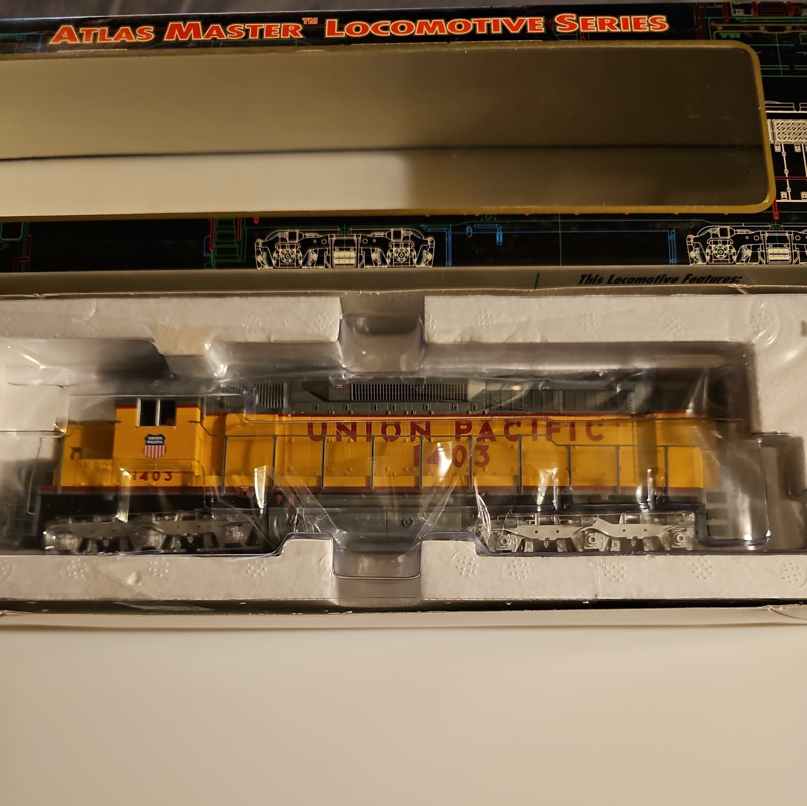 Atlas 9290 HO Scale Union Pacific UP EMD SDP-35 Diesel Locomotive 1403 DCC only