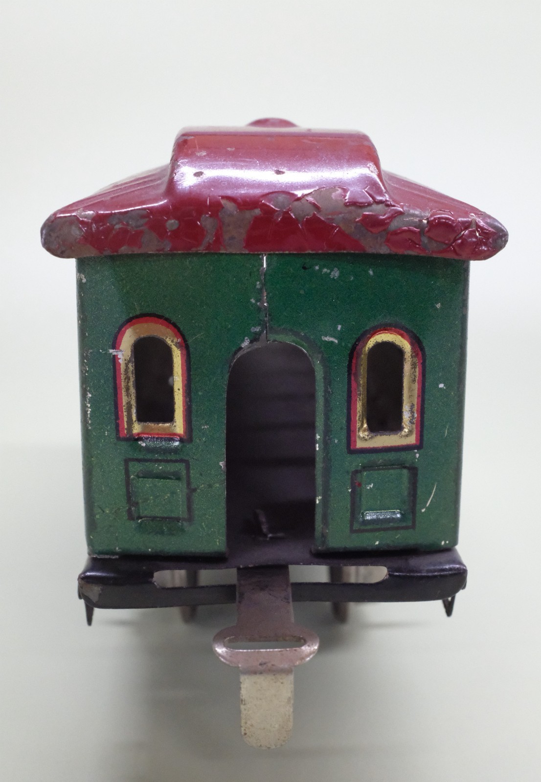 Ives Prewar O Gauge 3258 Loco, 551 Coach, & 552 Parlor Car. Tested Runs Good