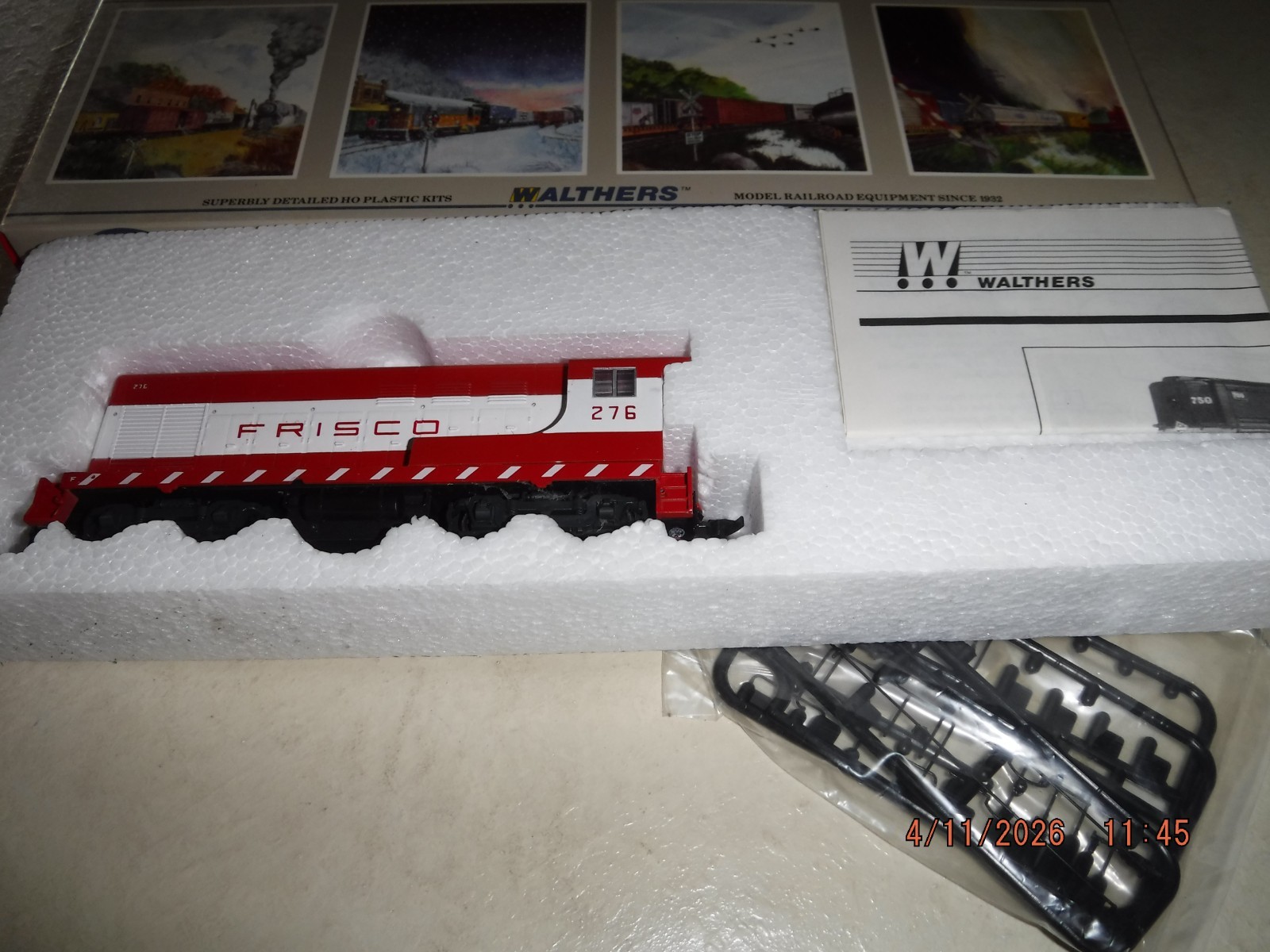 WALTHERS FAIRBANKS-MORSE HO FRISCO (SLSF) H10-44 DIESEL LOCOMOTIVE #276 NOS NEW!