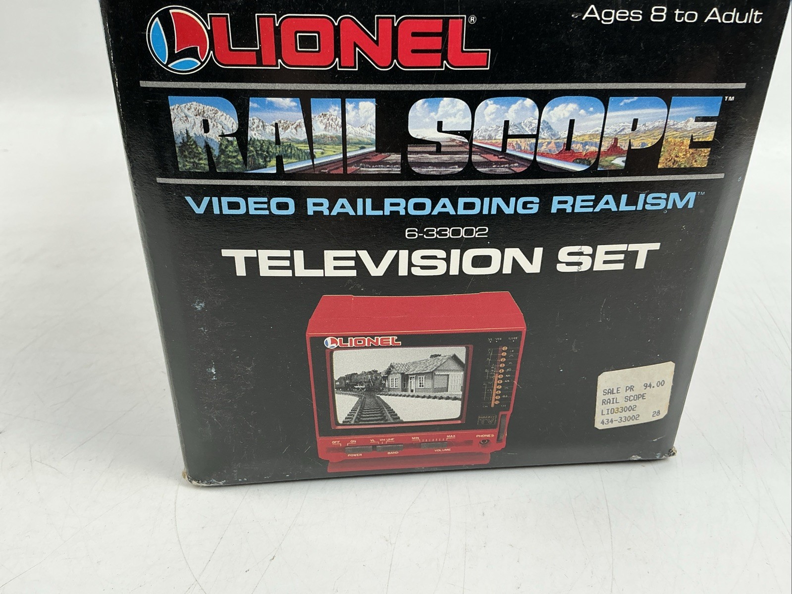 Lionel O Guage 6-33000 and 6-33002 Rail Scope Train & Television Set