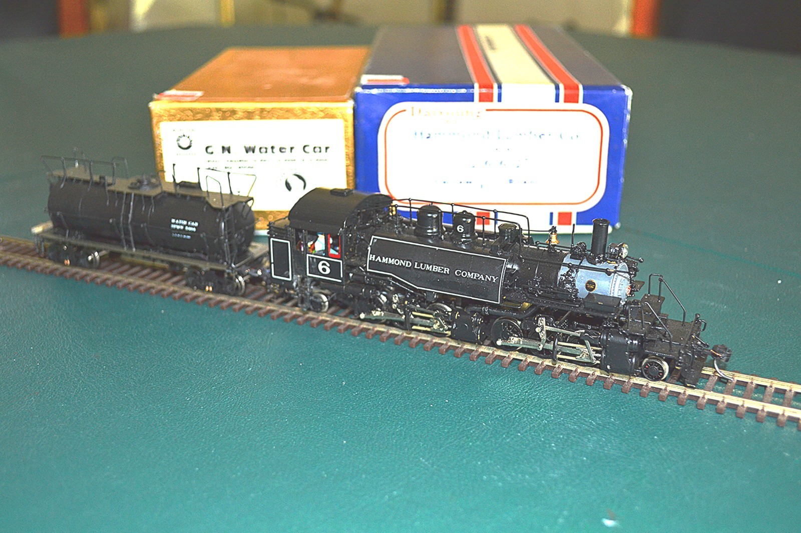 Custom NJ Brass HO Hammond Lumber Co #6 2-6-6-2T w/Water Car-DCC Sound & Lights