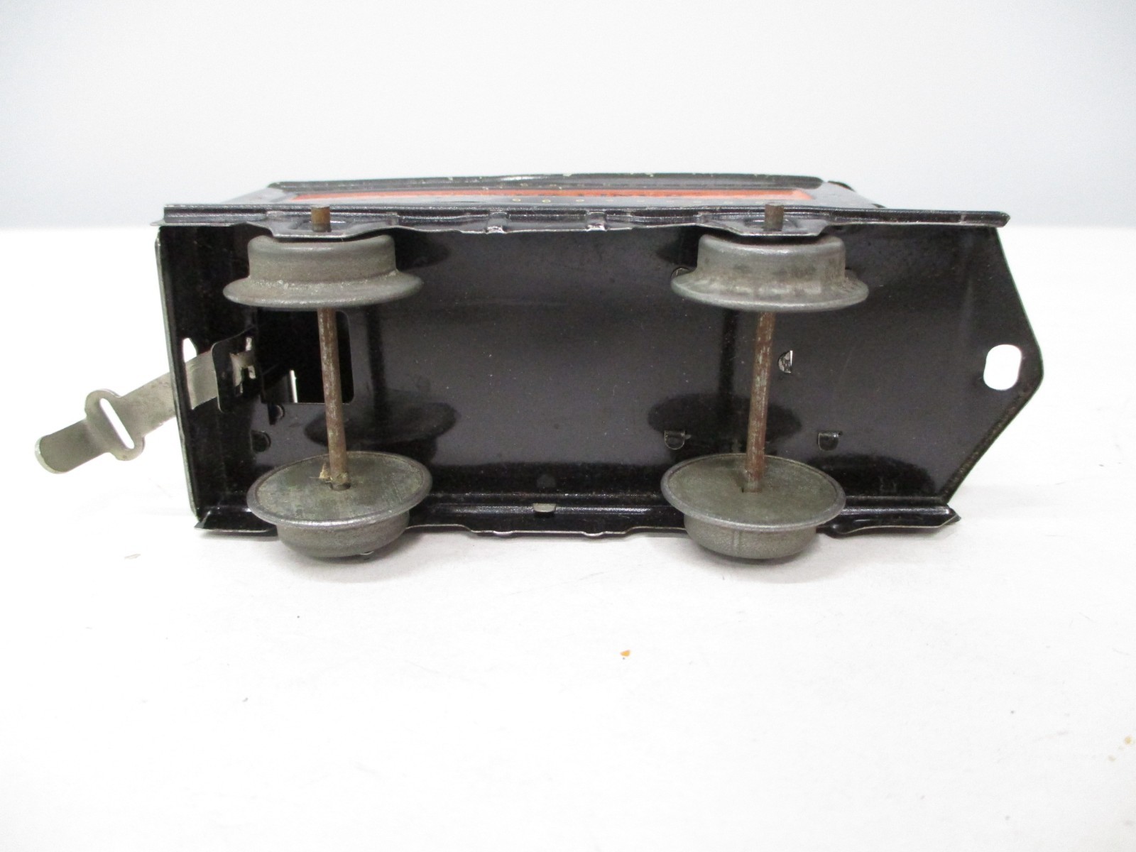 Lionel 1016 Winner Lines Tender Black Orange Litho 4W Prewar O gauge X7937