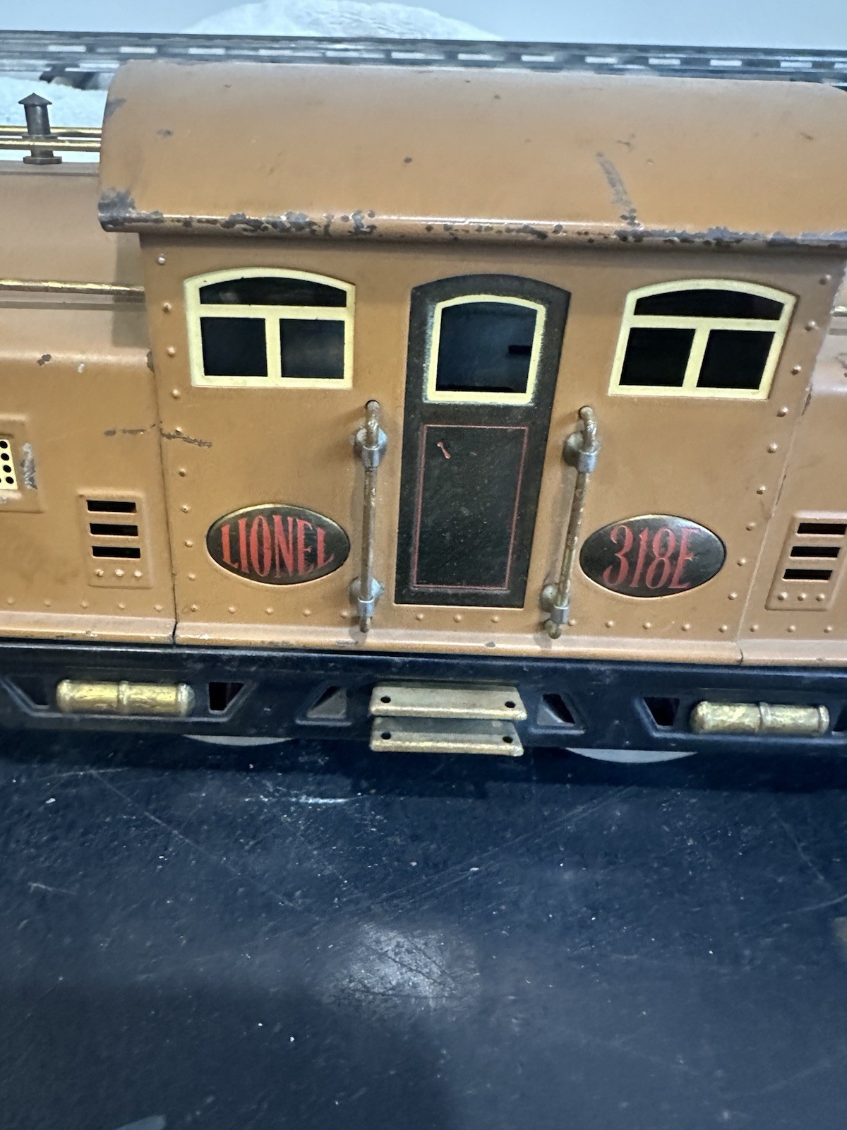 Lionel 318 Standard Gauge 4pc Set 0-4-0 State Brown 1924-32 Runs Reverses Lights