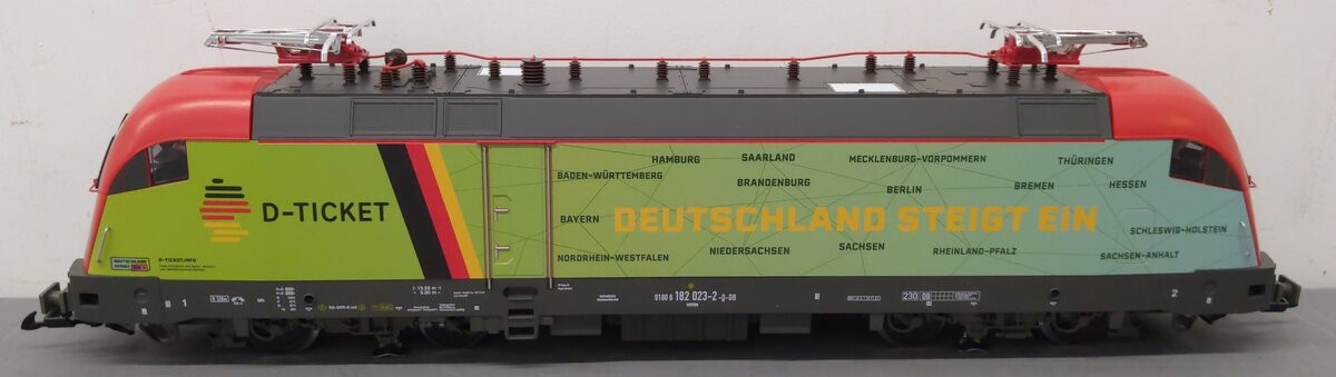 Piko 37401 G D-Ticket DB VI BR182 Taurus Electric Locomotive EX/Box