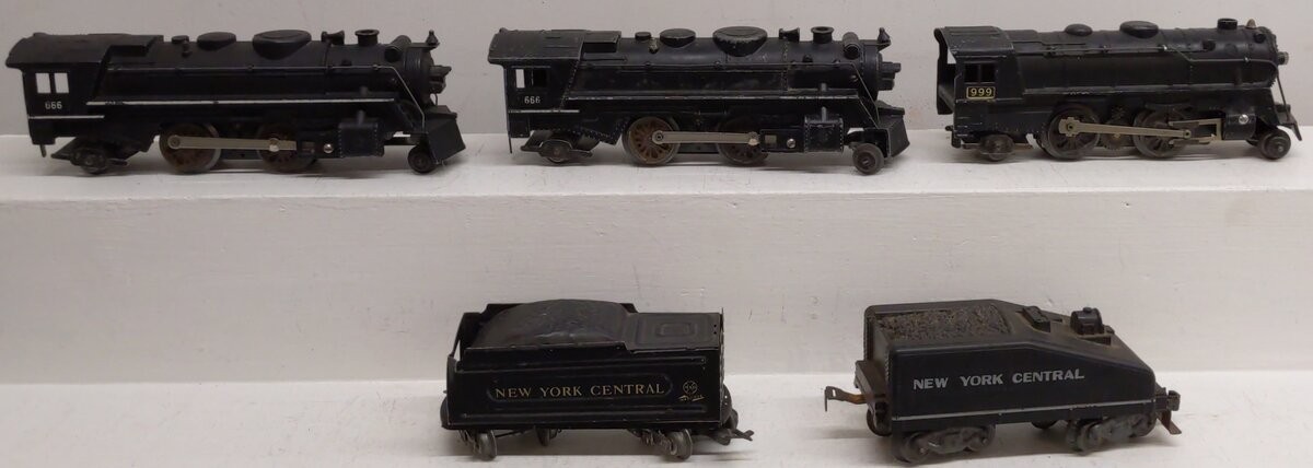 Marx Vintage O Gauge Assorted Locomotive and Tender; 666, 666,999 [5]