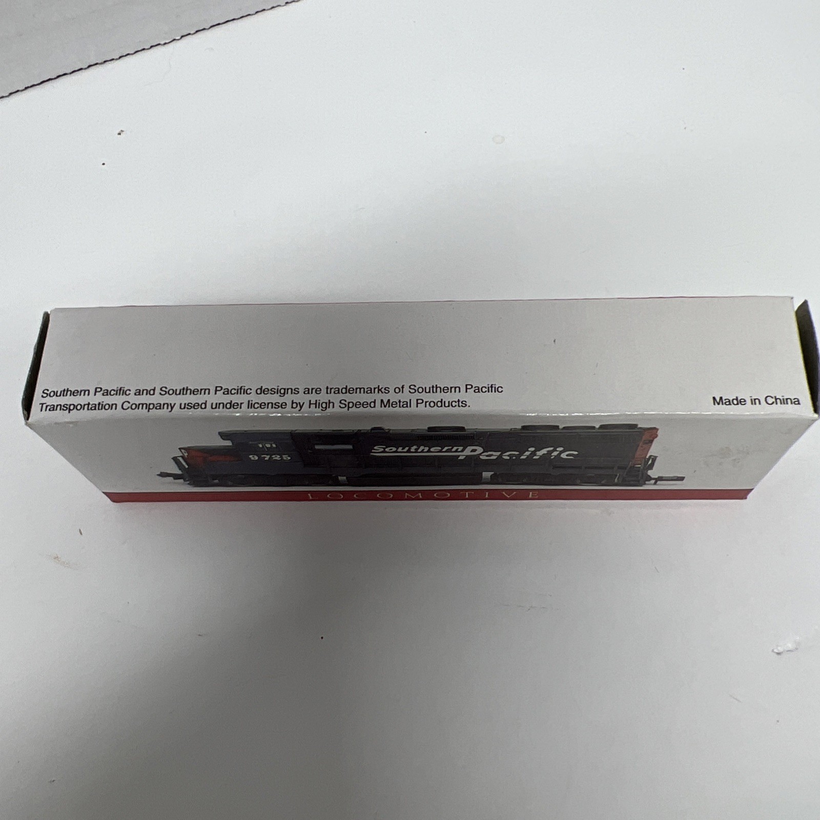 Southern Pacific Locomotive #9725 Train No. 418 High Speed N Scale Metal Gray