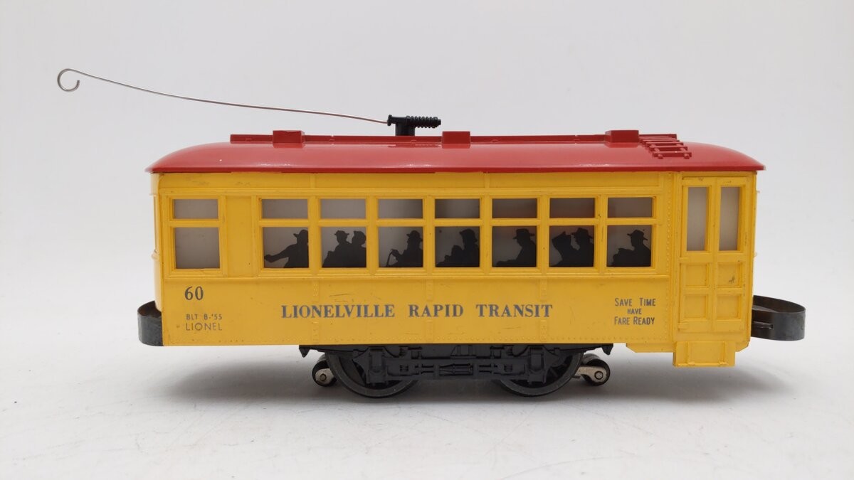 Lionel 60 Vintage O Lionelville Motorized Rapid Transit Trolley