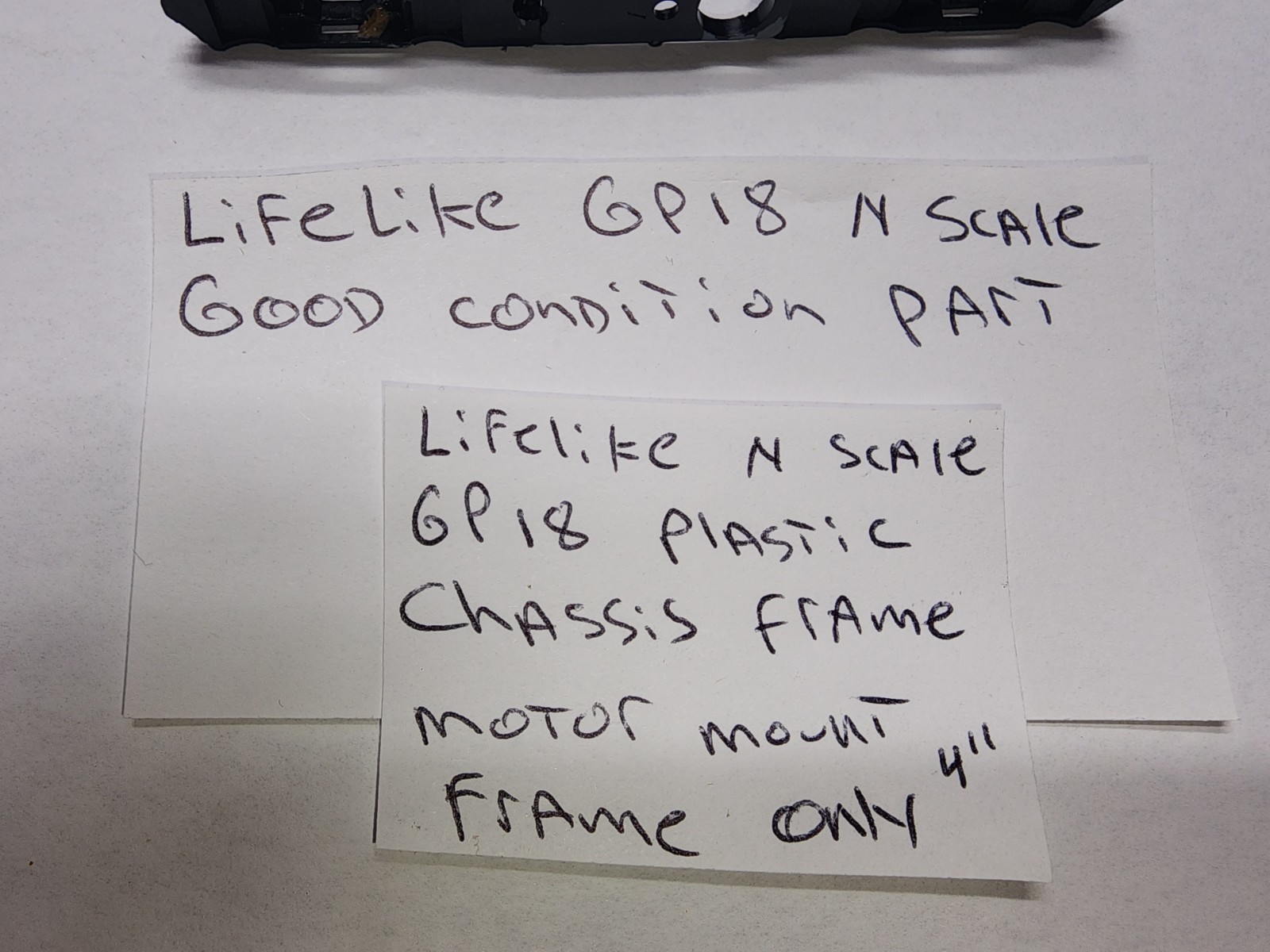 N Scale Life-Like Gp18 Diesel Locomotive Plastic Chassis ONLY 4″ GOOD CONDITION