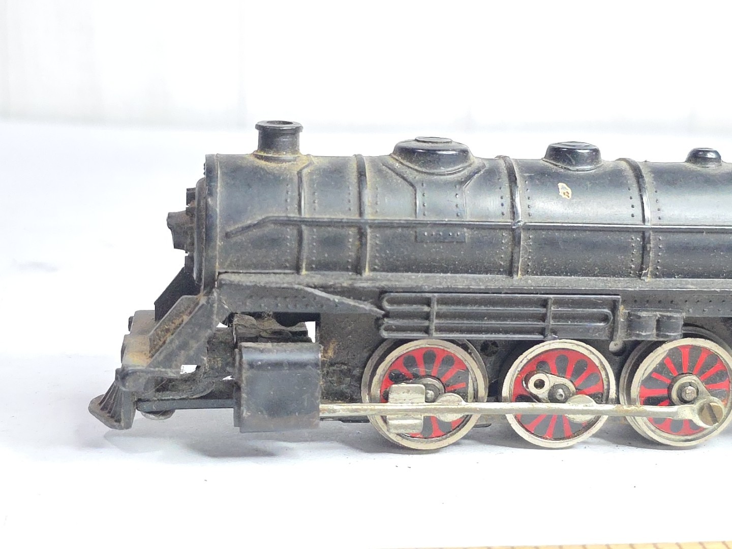 As Is Parts Japan HO Scale Plastic TIN Litho 0-6-0 Steam Motor Works Gear Damage