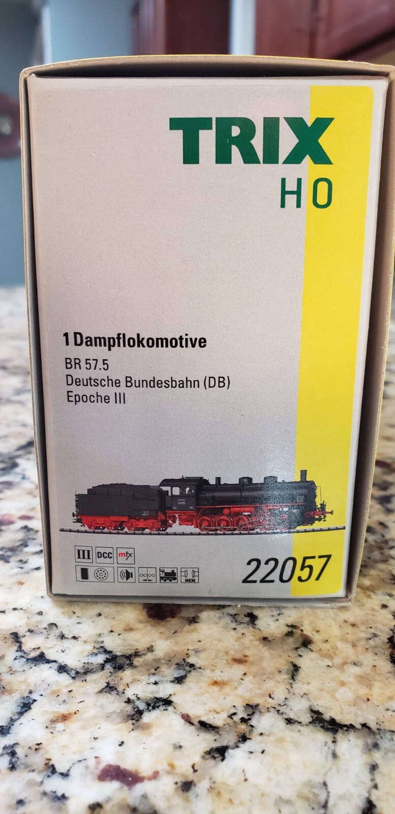 Trix 22057 HO Deutsche Bundesbahn 57.5 Heavy Freight Steam