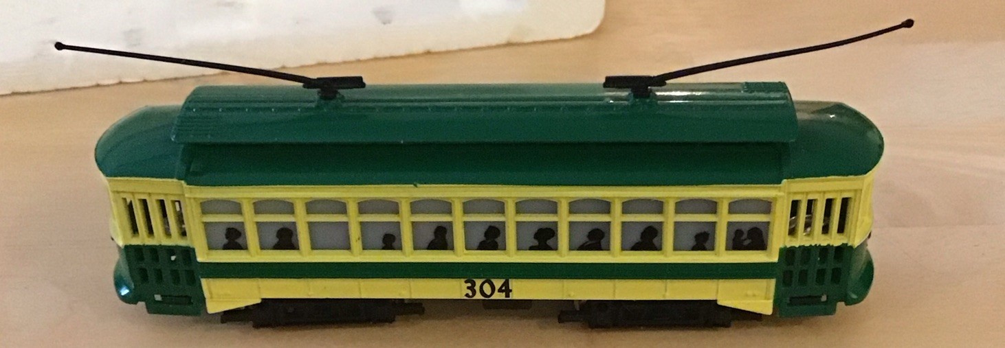 Bachmann HO Brill Trolley #1311 PRT no 304 In Box With Liner & Instructions