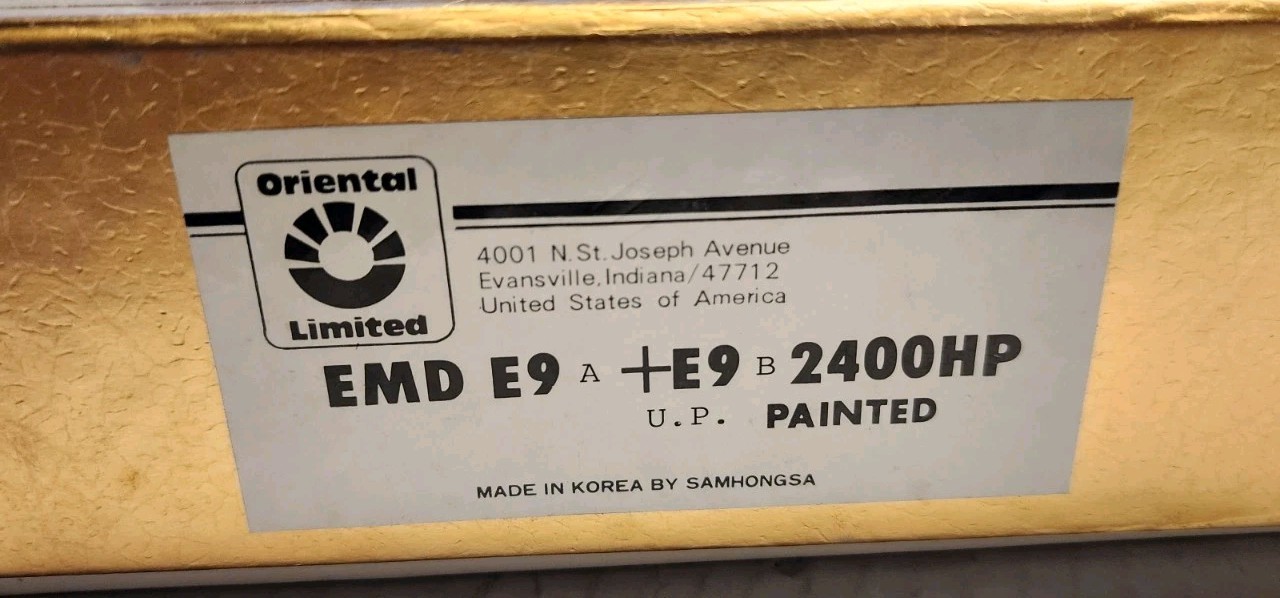 Oriental Limited HO Scale Brass EMD E9 A&B 2400HP Diesel Set Union Pacific