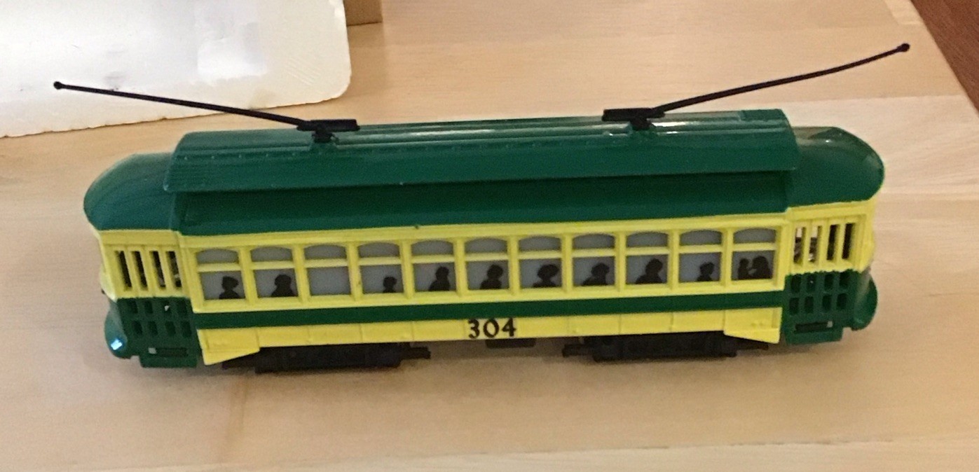 Bachmann HO Brill Trolley #1311 PRT no 304 In Box With Liner & Instructions